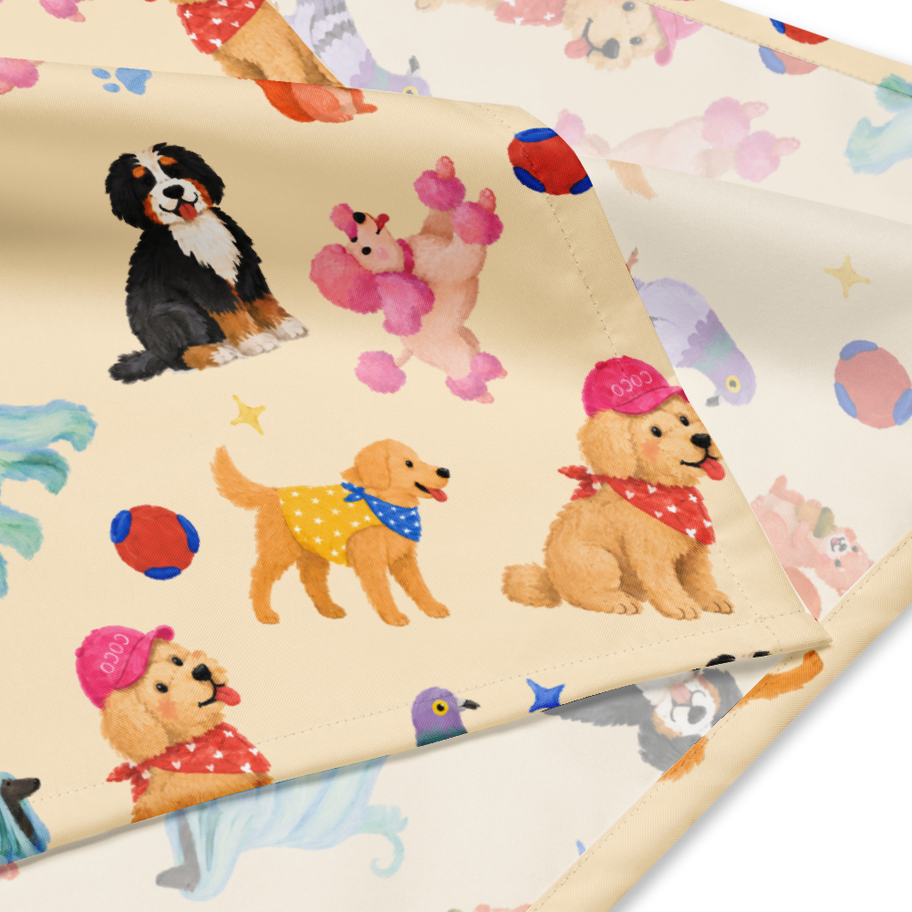 CoCo & Friends Illustrated Bandana